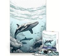 Puzzle de 1000 pièces Baleine sous-Marine pour Adolescents Développe la mémoire, Offre Une évasion reposante, Bords Nets, Cadeau de Noël idéal (50x75cm)