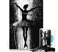 Puzzle de 1000 pièces Ballerine Découpe Parfaite Activité ludique et Intelligente pour Un Moment de détente et de Plaisir Lors d'un Anniversaire (38x52cm)