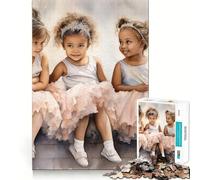 Puzzle de 1000 pièces Ballerine pour Tout-Petits Découpe Parfaite Jeu Amusant et Intelligent Activité ludique et Confortable Anniversaire Jeu Artistique (50x75cm)