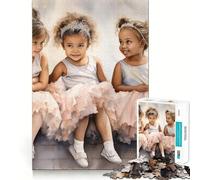 Puzzle de 1000 pièces Ballerine pour Tout-Petits,découpe précise et Mignonne,Jeu Stimulant Le Cerveau,Loisirs Amusants,décoration de Noël (38x52cm)