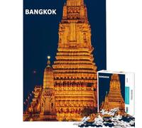 Puzzle de 1000 pièces Bangkok Jeu de Puzzle Relaxant Motif à Assembler Cadeau Unique pour Un Anniversaire ou Noël (Dimensions 38x26cm)