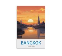 Puzzle de 1000 pièces, Bangkok Thaïlande. Puzzle Classique de 1000 pièces pour Adultes et Enfants, idéal pour Toute la Famille. Dimensions : 38 x 26 cm.