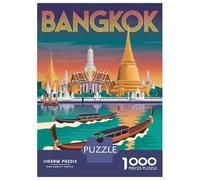 Puzzle De 1000 Pièces Bangkok Travel Puzzles pour Adultes Activités Familiales Stimule Le Cerveau Idéal comme Cadeau pour Toute La Famille 70x50cm/1000pcs