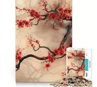 Puzzle de 1000 pièces - Beauté rouge - Bords propres - Jouet décoratif pour favoriser la réflexion - Jeu simple et amusant - Cadeau d'anniversaire (38 x 52 cm)