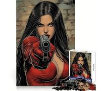 Puzzle de 1000 pièces Beauté séduisante sous la Menace d'une Arme pour Adolescents améliore la mémoire, se détend, Bords précis, Cadeau créatif (50x75cm)