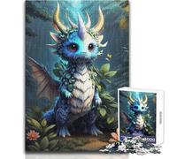 Puzzle de 1000 pièces Bébé Dragon pour Adolescents, Jeu éducatif d'observation, et Symbolique pour Les fêtes, Dimensions:38x52cm