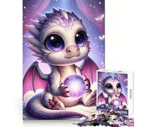 Puzzle de 1000 pièces Bébé Dragon pour Adolescents stimule la réflexion, apaise et distrait, découpe Nette, (50x75cm)