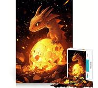Puzzle de 1000 pièces Bébé Dragon Qui éclot Jeu de logique et de Loisirs Cadeau d'anniversaire Amusant (38x52cm)