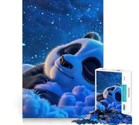Puzzle de 1000 pièces Bébé Panda endormi pour Adolescents Souvenirs, Amélioration, Esprit Calme, Découpe Claire, Œuvre d'art à Collectionner 38x52cm
