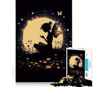 Puzzle de 1000 pièces - Belle fille de rêve - Coupe précise - Jeu de logique - Jeu de relaxation (38 x 52 cm)