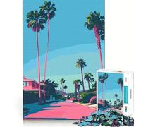 Puzzle de 1000 pièces Beverly Hills Afternoon - Jeu de réflexion sans couture - Idée cadeau pour Noël et décoration de la maison (50 x 75 cm)