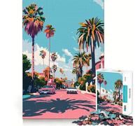 Puzzle de 1000 pièces, Beverly Hills, Californie, jeu d'articulation précis, jouet cognitif, jeu de loisirs, 38 x 26 cm
