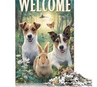 Puzzle de 1000 pièces « Bienvenue aux Amis de la forêt », pour Adultes et Enfants. Puzzles en Bois, Jeux éducatifs. 1000 pièces (75 x 50 cm).