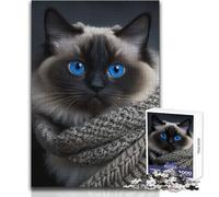 Puzzle de 1000 pièces Birman Un Moyen Relaxant d'occuper Son Temps Libre Découpe précise et régulière Dimensions 38x26 cm