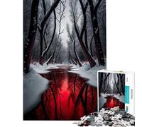 Puzzle de 1000 pièces Blood River Difficile et Stimulant Décoration Murale Jeu Manuel pour Les 14 Ans et Plus 50x75cm