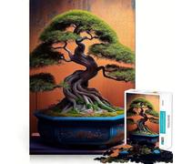 Puzzle de 1000 pièces Bonsaï en Pot de Terre Cuite,pièces Bien ajustées,Jouet créatif et Amusant,Moments de détente et de Plaisir,Cadeau de décoration d'anniversaire (38x26cm)