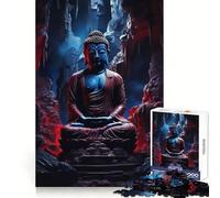 Puzzle de 1000 pièces Bouddha dans Une Grotte pour Adolescents stratégie,réflexion,détente,Assemblage précis,Cadeau Festif (38x52cm)