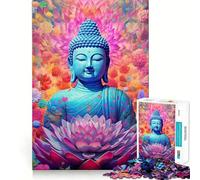 Puzzle de 1000 pièces Bouddha Serein pour Adultes, Stimulant la mémoire, Passe-Temps à Domicile, décoration Murale (38x52cm)