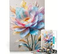 Puzzle de 1000 pièces Bouquet de Fleurs Aquarelle pour Adolescents Activité ludique et stimulante de Haute précision Découpe Pause mentale apaisante (38x52cm)