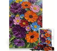Puzzle de 1000 pièces Bouquet Floral éclatant Développe l'habileté mentale Douce et stimulante Ajustement Parfait (50x75cm)