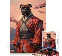 Puzzle de 1000 pièces Boxer et Samouraï pour Adultes stimulez Votre mémoire, détendez-Vous et apprenez à Vous Souvenir des détails Un (50x75cm)
