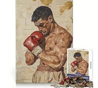 Puzzle de 1000 pièces Boxeur Avant Le Combat pour Adultes développez Votre mémoire, détendez-Vous et apprenez à Vous connaître Un (38x26cm)