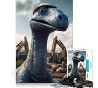 Puzzle de 1000 pièces Brachiosaure à Construire,Bords Lisses,Jeu créatif,Jouet pour Passer Un Moment agréable,Cadeau d'anniversaire Amusant (38x52cm)