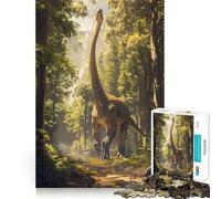 Puzzle de 1000 pièces Brachiosaure préhistorique pour Adolescents Jeu de réflexion et d'évasion apaisant 50x75cm