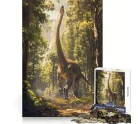 Puzzle de 1000 pièces Brachiosaure préhistorique pour Adolescents Jeu de réflexion et d'évasion apaisant 50x75cm