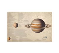 Puzzle de 1000 pièces BROLEO Système solaire Impression Jupiter Puzzles éducatifs intellectuels en bois Puzzles amusants Puzzles anti-stress