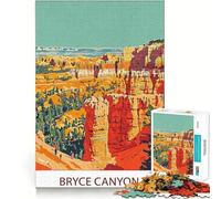 Puzzle de 1000 pièces Bryce Canyon National Park,Bords Lisses,Jeu créatif,Jouet,Moment de détente,Cadeau d'anniversaire Amusant (38x26cm)
