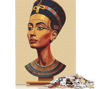 Puzzle de 1000 pièces « Buste de la Reine Néfertiti » - Jeu de Puzzle décoratif pour Adultes et Adolescents (38 x 26 cm) - Cadeau d'anniversaire