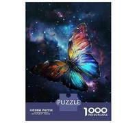 Puzzle De 1000 Pièces Butterfly Nebula Wall Art Puzzle pour Adolescents Course De Vitesse Manuelle Liste De Souhaits avec Le Père Noël Jouets Jeux Éducatifs 70x50cm/1000pcs