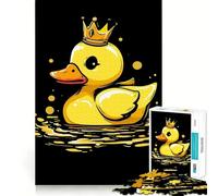 Puzzle de 1000 pièces Canard en Caoutchouc avec Couronne pour Adultes et Adolescents, Jeu intellectuel, à Partager à la Maison, qualité et découpe Classique (50x75cm)