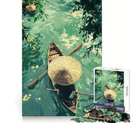 Puzzle de 1000 pièces Canoë sur des eaux tranquilles pour Adultes,idéal pour stimuler la mémoire et se détendre Cadeau Original et Stimulant (50x75cm)