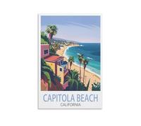 Puzzle de 1000 pièces, Capitol Beach, Californie. Puzzle en Papier de 1000 pièces, Jouet éducatif pour Adultes et Enfants, Jeu de détente Familial, 52 x 38 cm.