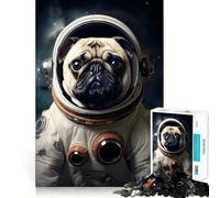 Puzzle de 1000 pièces Carlin Astronaute pour Adultes pour stimuler la mémoire et se détendre mentalement Découpe de qualité supérieure Surprise chaleureuse (38x52cm)