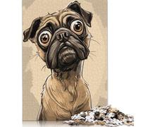 Puzzle de 1000 Pièces Carlin Caricature pour Adultes, Puzzles en Papier pour Adultes et Adolescents, Jouets de Divertissement Familial, 1000 Pièces (75x50cm)