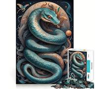 Puzzle de 1000 pièces Carte astrale fantaisiste Jeu de Concentration cérébrale,découpe Experte,Artisanat Fascinant pour Les Moments de détente (38x52cm)
