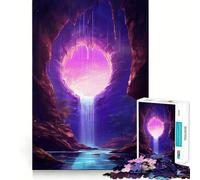 Puzzle de 1000 pièces Cascade surréaliste pour Adolescents Un Jeu Stimulant pour l'esprit, Un Passe-Temps Calme et précis, Un Joli Cadeau 38x26cm