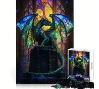 Puzzle de 1000 pièces Cathédrale des Dragons Mystiques pour Adultes Jeu de logique Fine et Silencieux Bords Nets Cadeau mémorable (50x75cm)