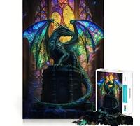 Puzzle de 1000 pièces Cathédrale des Dragons Mystiques pour Adultes Jeu de logique Fine et Silencieux Bords Nets Cadeau mémorable (50x75cm)