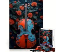 Puzzle de 1000 pièces Cello in Bloom Music pour Adultes,idéal pour l'entraînement de la mémoire,la détente et Une Surprise de Noël aux Finitions impeccables (38x52cm)
