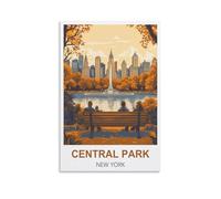 Puzzle de 1000 pièces, Central Park New York, 70 x 50 cm, idéal pour Adultes, Enfants et Adolescents. Jeu de Puzzle pour Toute la Famille.
