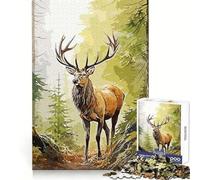 Puzzle de 1000 pièces Cerf Sauvage Pensée Claire, Distraction Douce, Bords précis, Cadeau Symbolique (38x52cm)