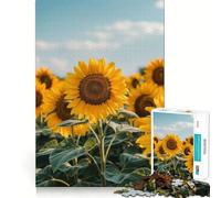 Puzzle de 1000 pièces Champ de tournesols pour Adolescents, Jeu d'exercice Mental, Relaxation, Design à Assembler, liste de souhaits du Père Noël 50x75cm