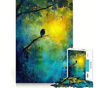 Puzzle de 1000 pièces Chant de la forêt Mystique pour Adultes, idéal pour se concentrer et se détendre (38x26cm)