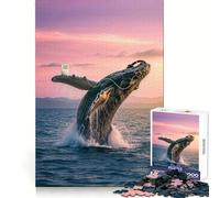 Puzzle de 1000 pièces Chant des Baleines et sérénité pour Adultes Idéal pour Un Esprit aiguisé, des Moments de Calme et de détente Découpe Nette Cadeau mémorable (38x52cm)