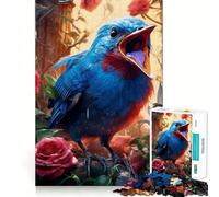 Puzzle de 1000 pièces, chant des oiseaux, bords lisses, favorise les capacités mentales, amusement, temps de jeu confortable, cadeau d'anniversaire, cadeau de loisirs (38 x 52 cm)