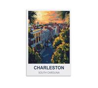 Puzzle de 1000 pièces, Charleston, Caroline du Sud. Puzzle en Papier de 1000 pièces, Jouet éducatif pour Adultes et Enfants, Jeu de détente Familial, 52 x 38 cm.